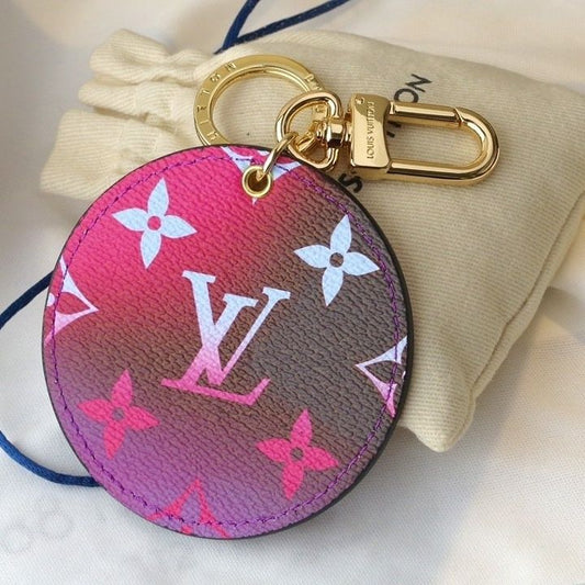 Porte-clés Monogramme Dégradé Violet