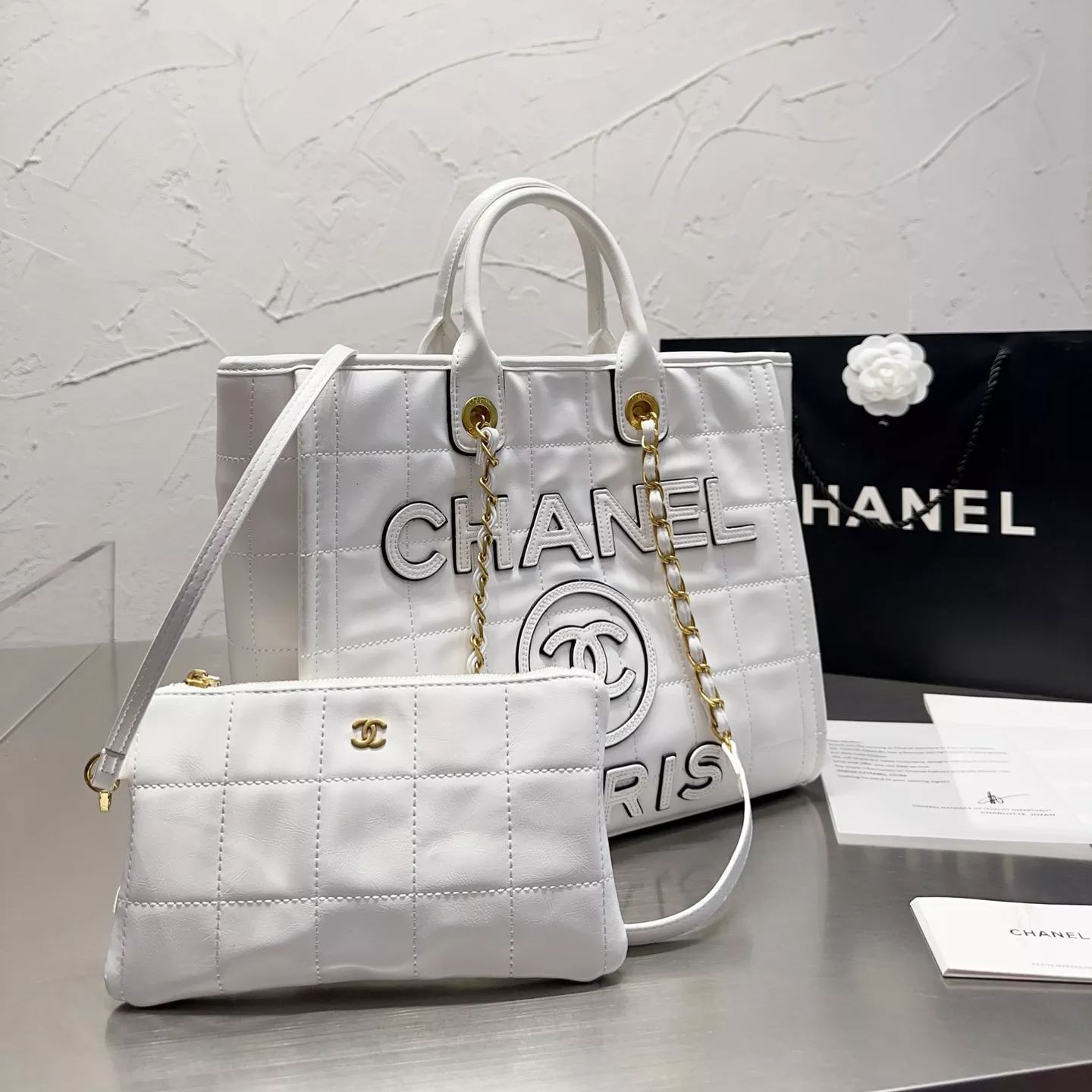Bolso tote de cuero de gran capacidad de 22s