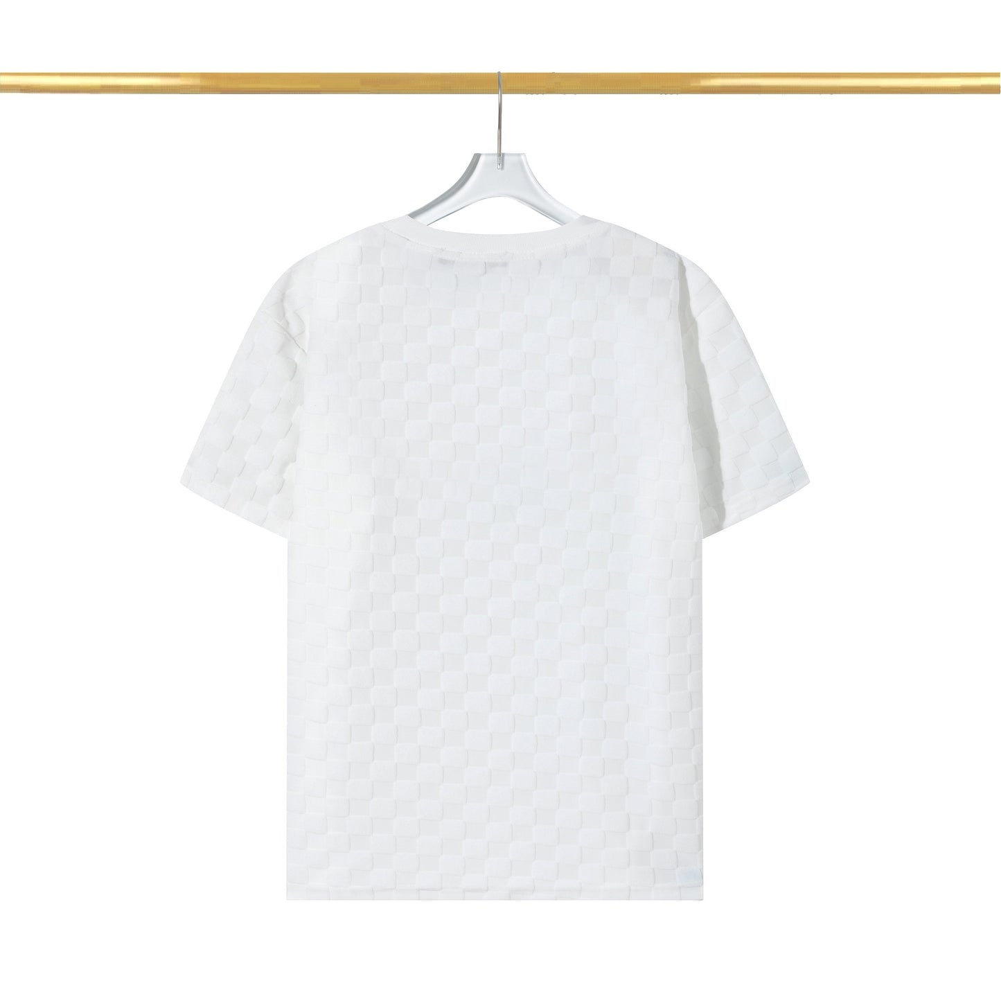 Camiseta de algodón con forro polar a cuadros