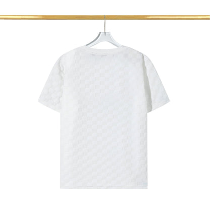 Camiseta de algodón con forro polar a cuadros