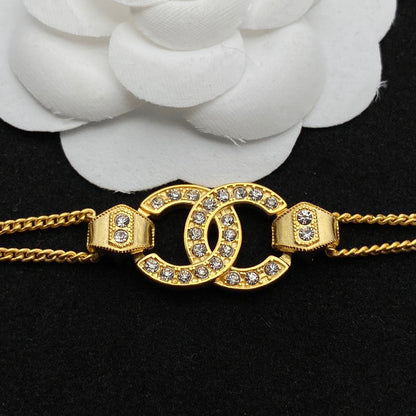 Pulsera Doble Capa de Diamantes