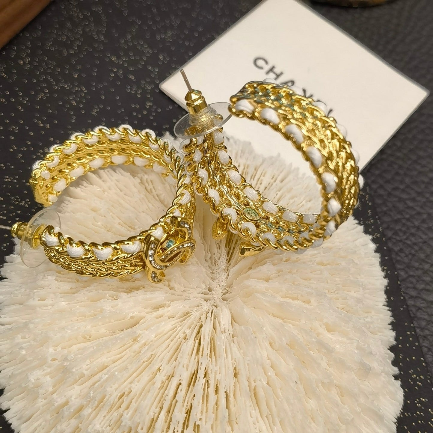 Aretes de Círculo Dorado Brillante