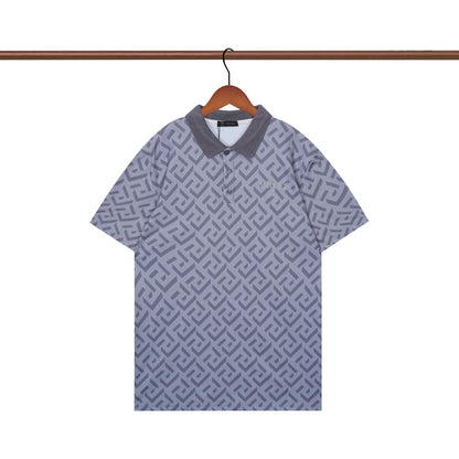 Camisa polo clásica de punto azul