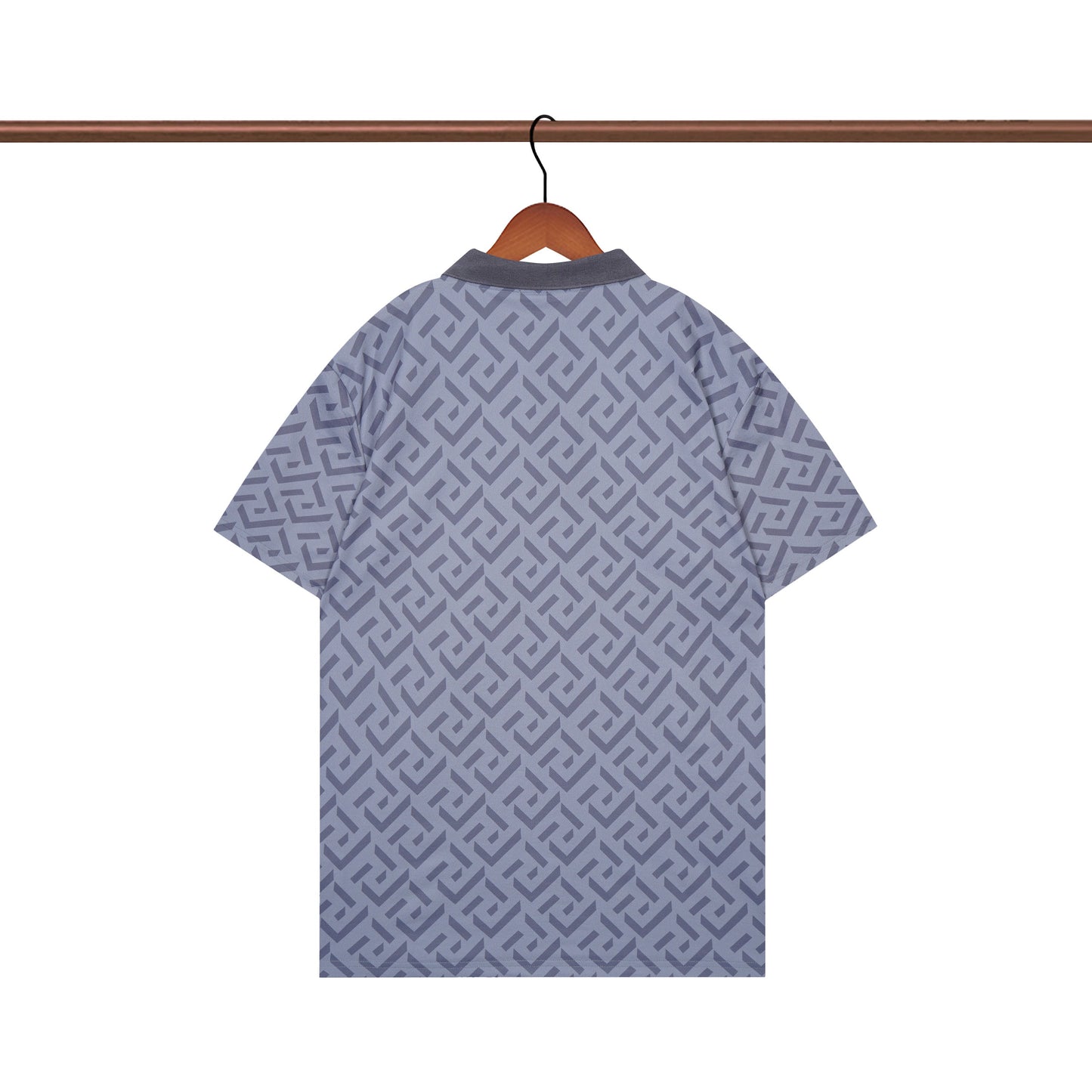 Camisa polo clásica de punto azul