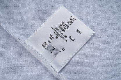 Camisa polo clásica de punto azul