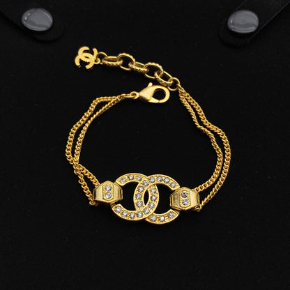 Pulsera Doble Capa de Diamantes