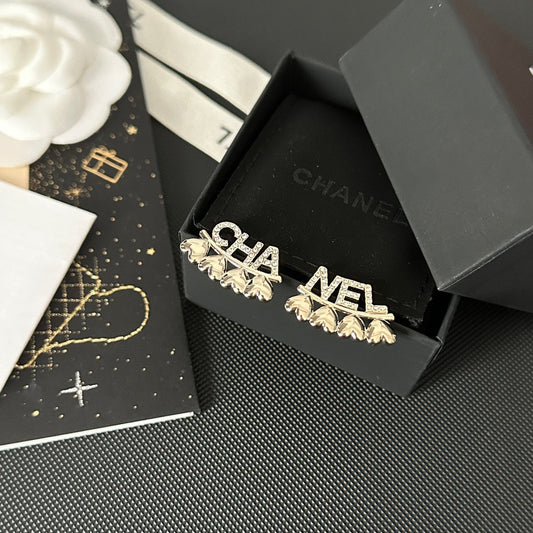 Boucles d'oreilles cœur avec initiale