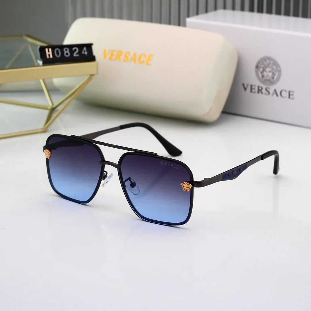 Gafas de sol metálicas de alta definición con lentes de 7 colores 0824
