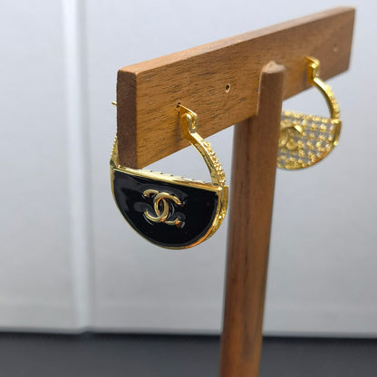 Pendientes de aro de diamante de nueva moda