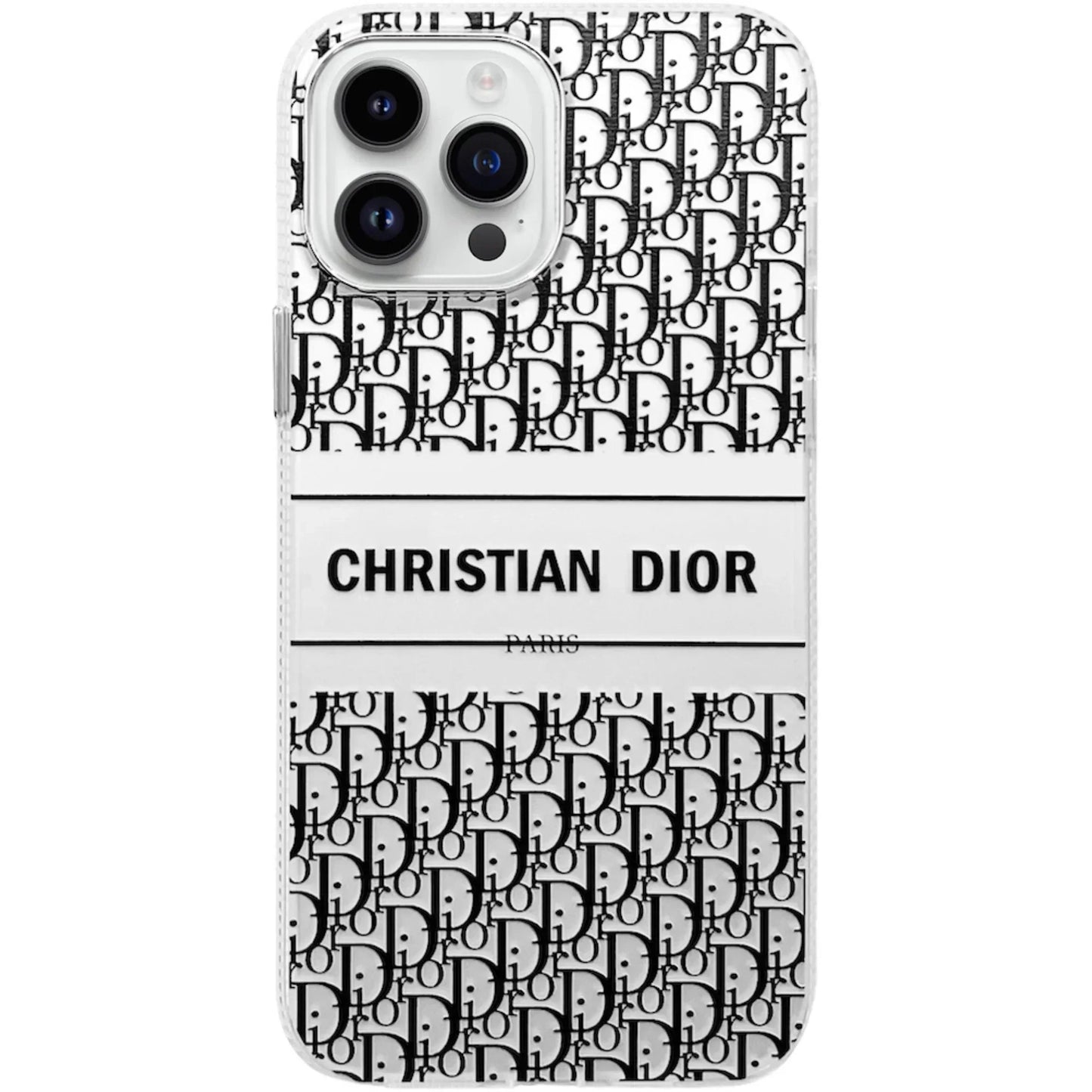 Funda transparente con diseño retro