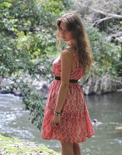 Minivestido Leela en Rosa