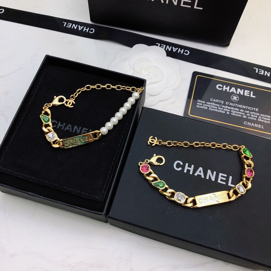 Pulsera de diamantes de colores "Temperament"