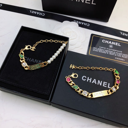Pulsera de diamantes de colores "Temperament"