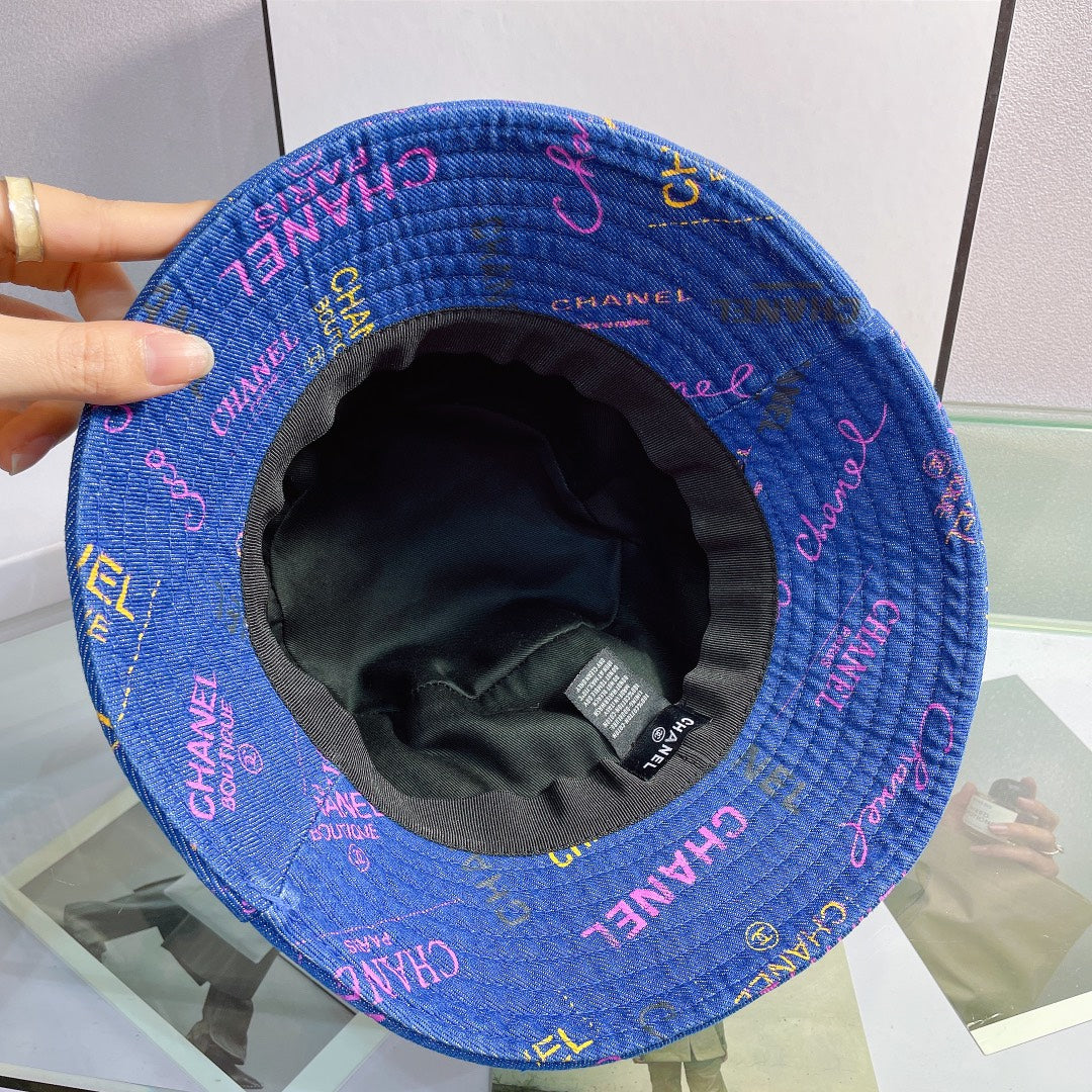 Sombrero tipo pescador con estampado de letras a la moda