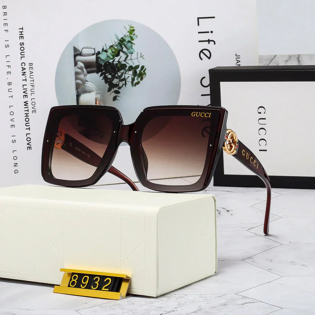 4 Colores Estilo Coreano Accesorios Grandes Gafas de Sol de Moda 8932