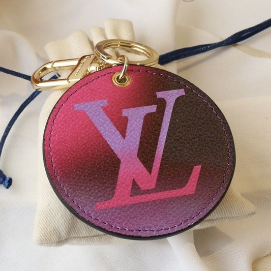 Porte-clés Monogramme Dégradé Violet