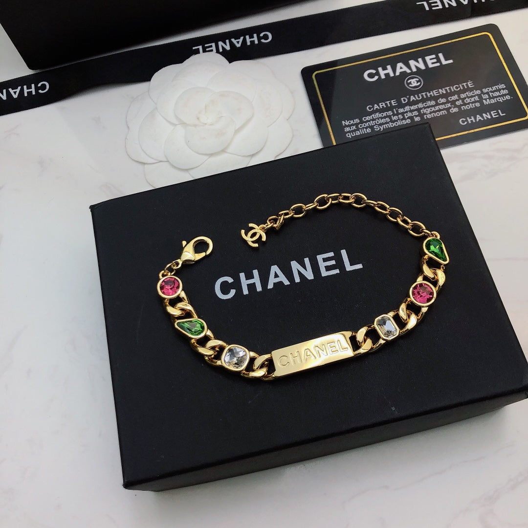 Pulsera de diamantes de colores "Temperament"