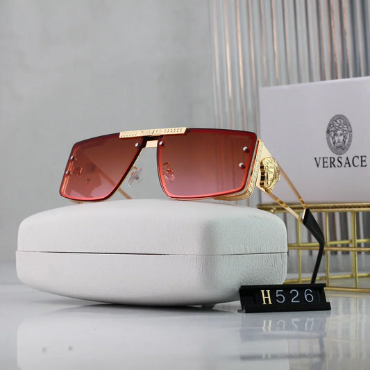 Nouvelles lunettes de soleil 526 HD avec verres grand format et design plein cadre, 7 couleurs