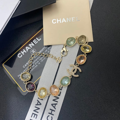 Pulsera de cuentas de vidrio de colores