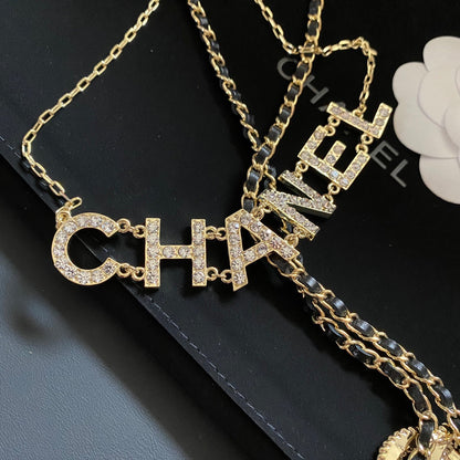 Collier double diamant mode