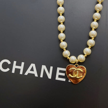 Collier Cœur et Perles