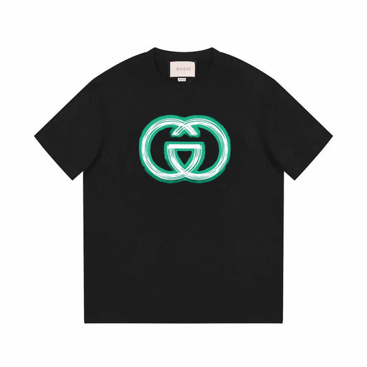 T-shirt classique vert imprimé (préférable pour l'été)
