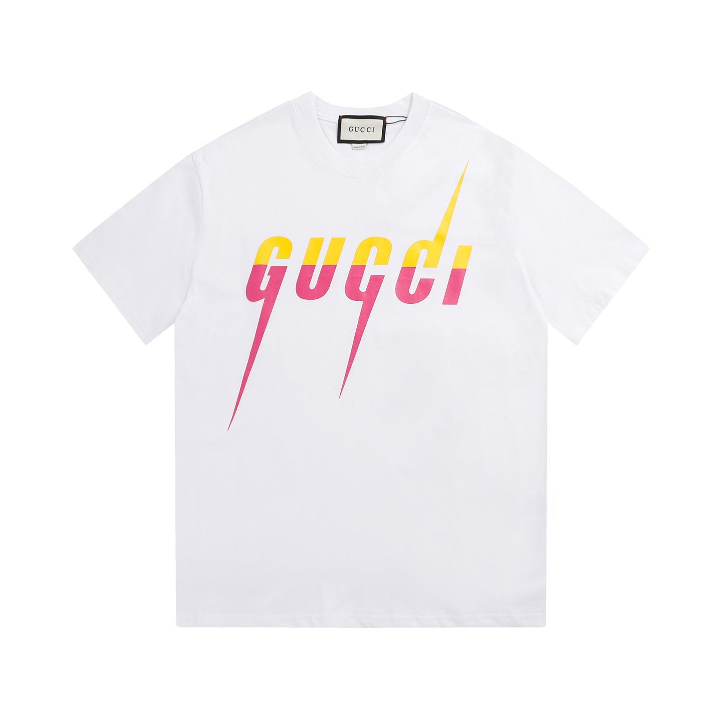 Camiseta con estampado de relámpagos