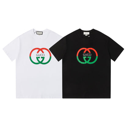T-shirt imprimé double cercle