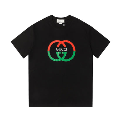 T-shirt imprimé double cercle