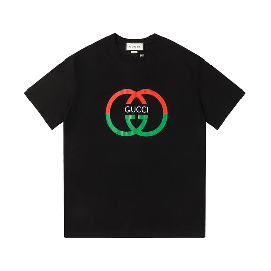 Camiseta estampada con doble círculo