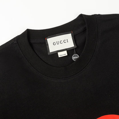 T-shirt imprimé double cercle
