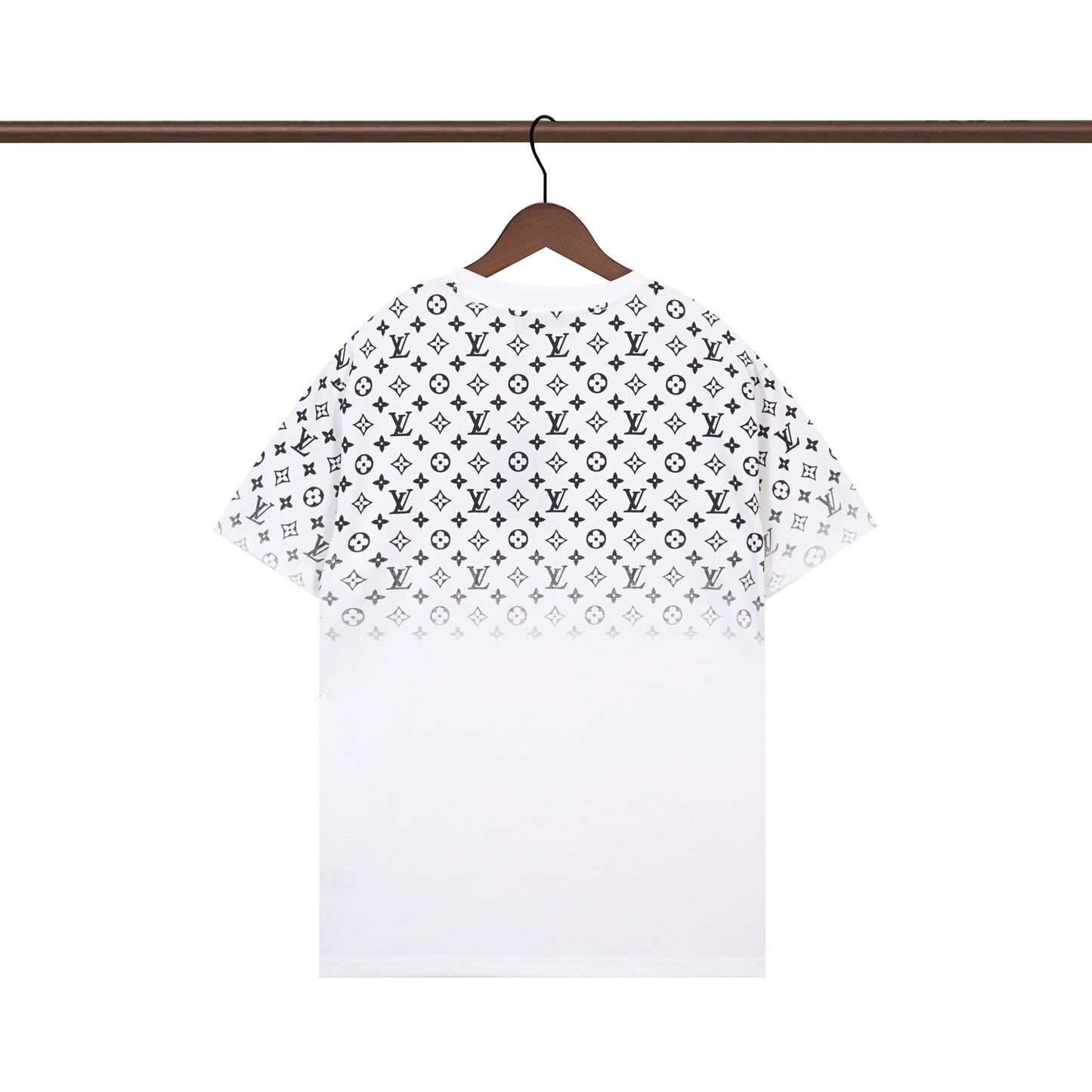 Camiseta con estampado de letras degradado