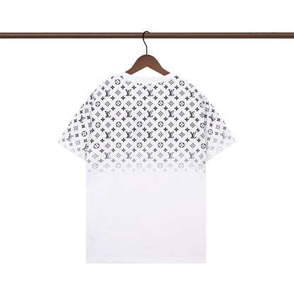 T-shirt à imprimé lettres dégradées
