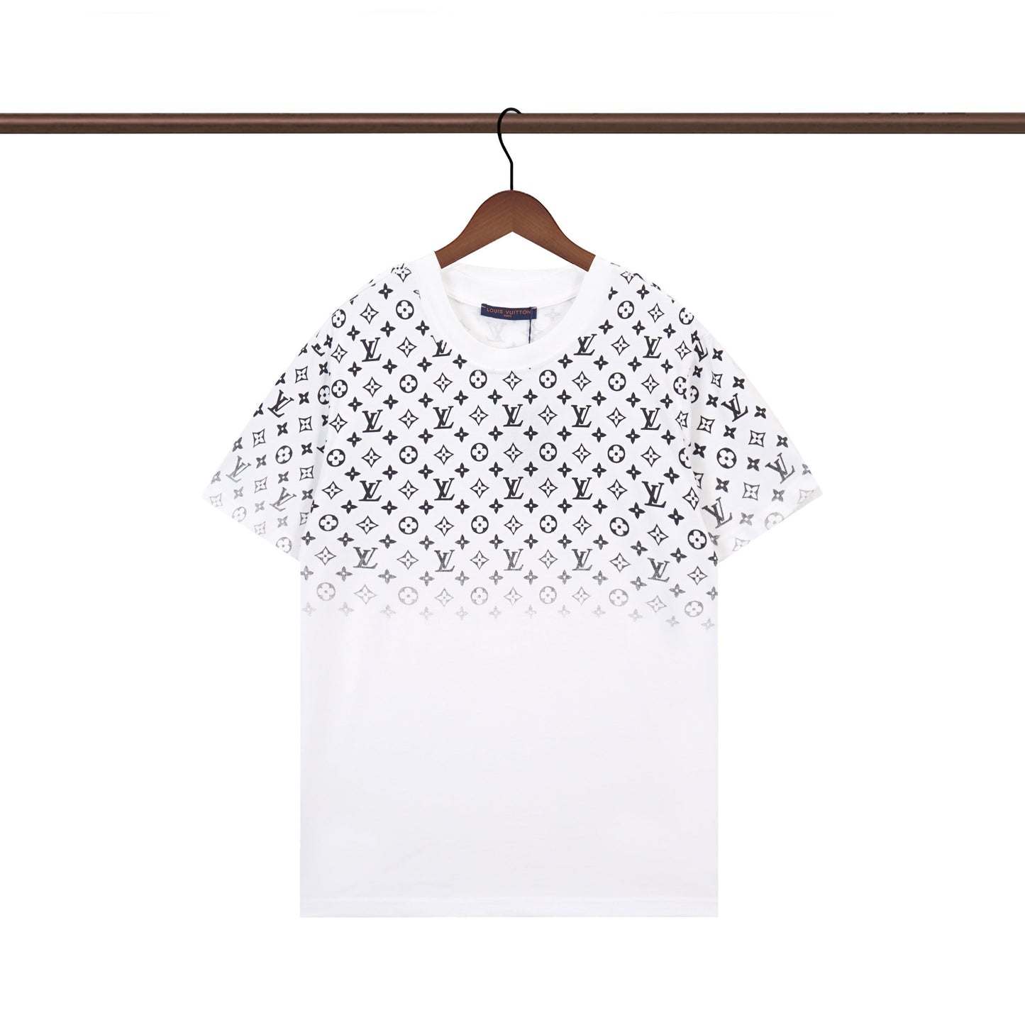 Camiseta con estampado de letras degradado