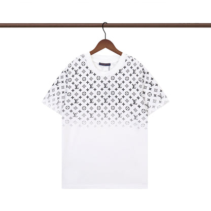 T-shirt à imprimé lettres dégradées