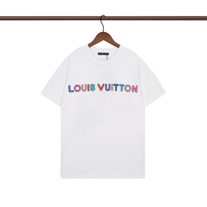 Irregular letter print T-shirt