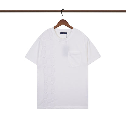 T-shirt asymétrique à carreaux pour femme