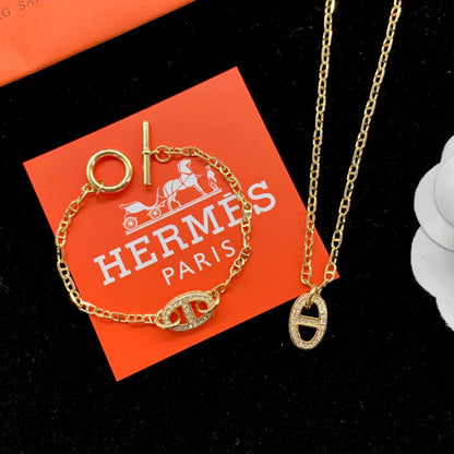 Parure de bijoux en or Logo farandole classique