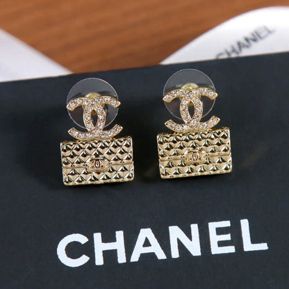Boucles d'oreilles pendentifs sac mode