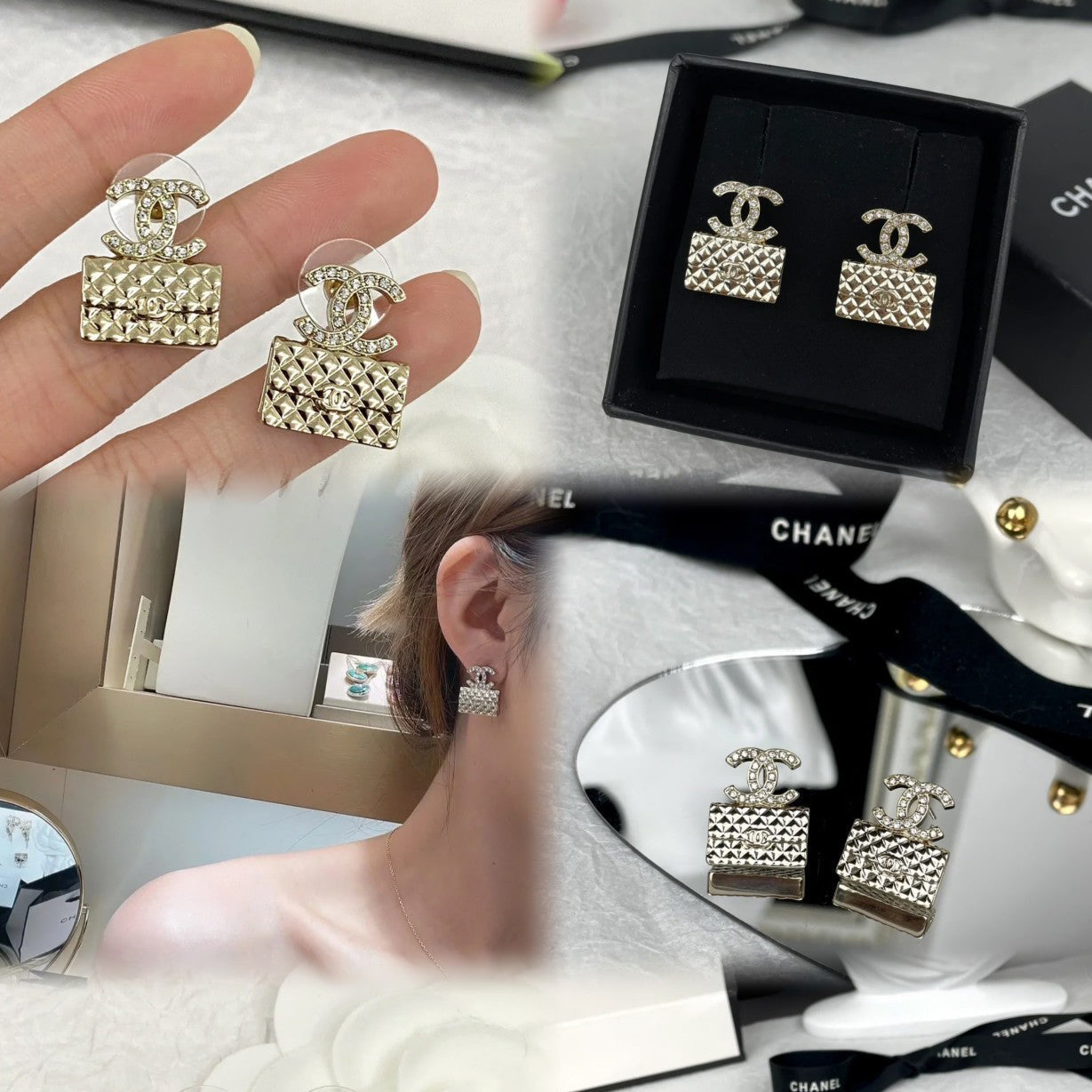 Pendientes Colgantes de Bolso de Moda