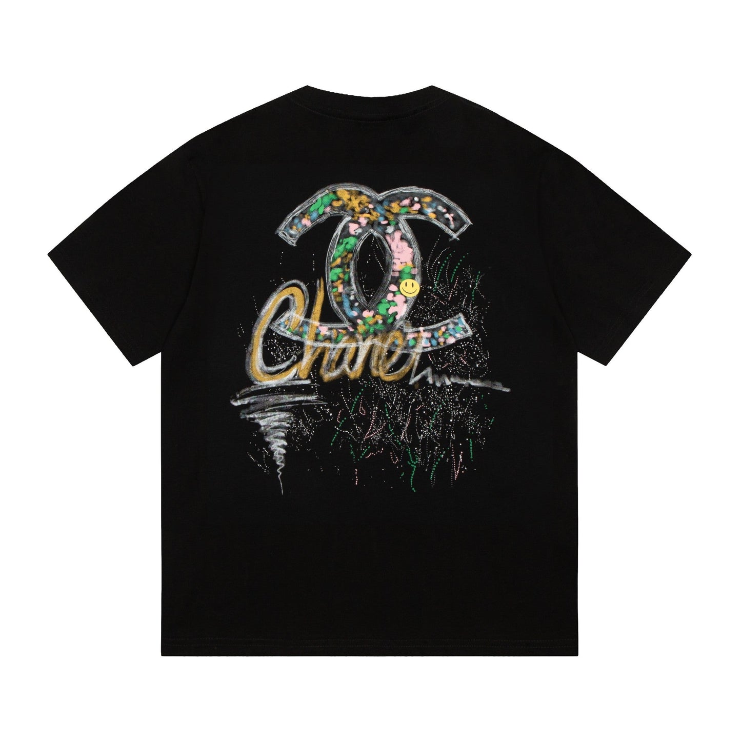 Camiseta pintada a mano con spray