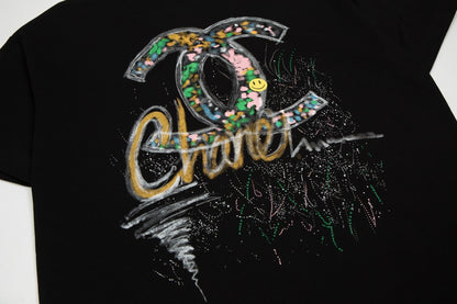 Camiseta pintada a mano con spray