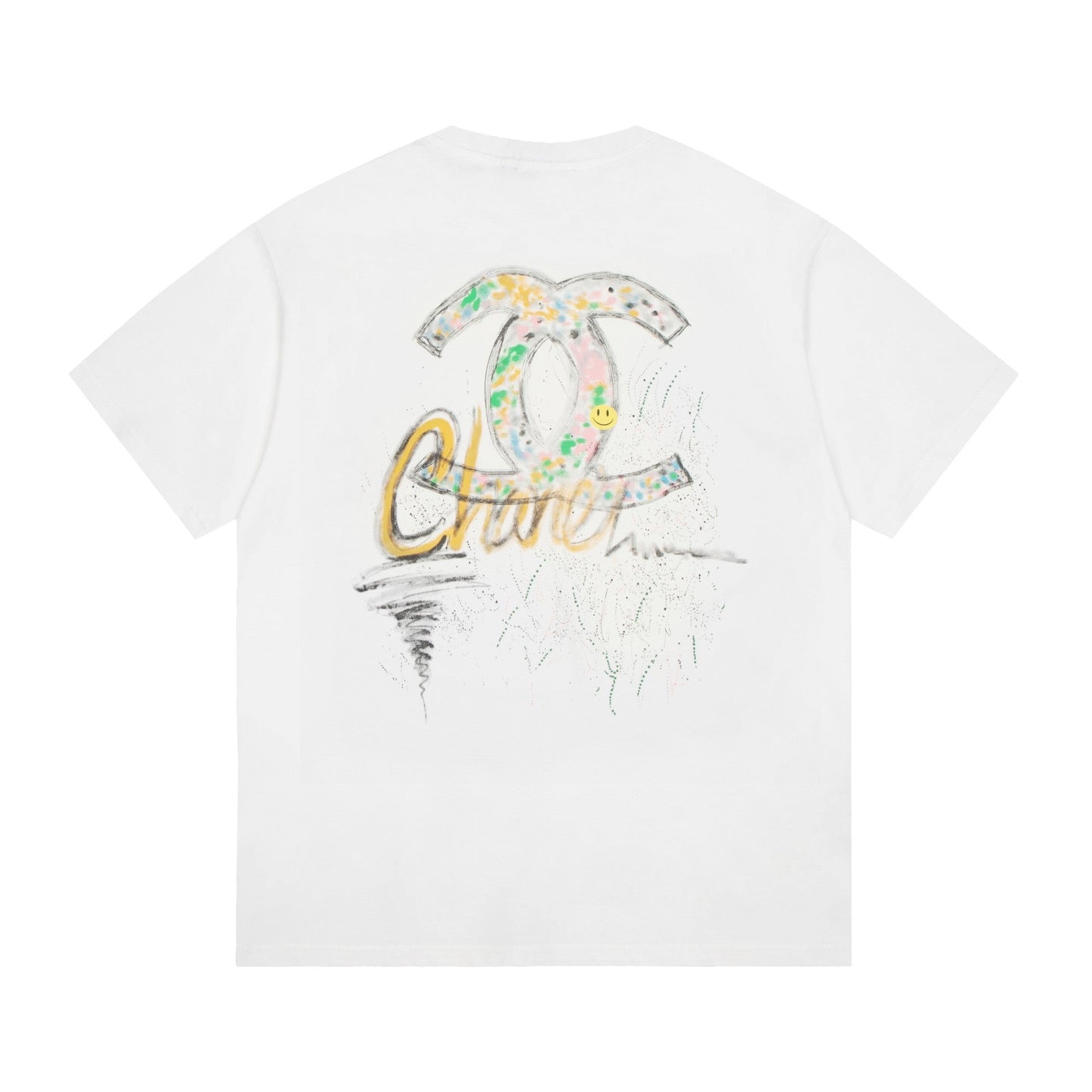 Camiseta pintada a mano con spray