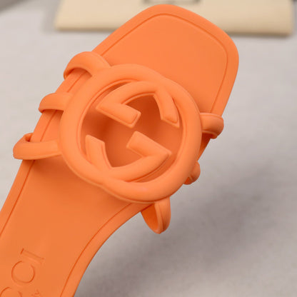 Pantuflas Interlocking Double G para mujer