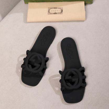 Pantuflas Interlocking Double G para mujer