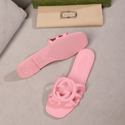 Pantuflas Interlocking Double G para mujer