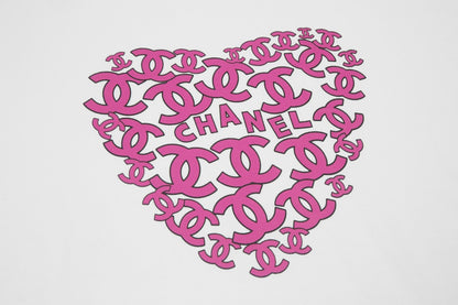 Camiseta con estampado de corazón