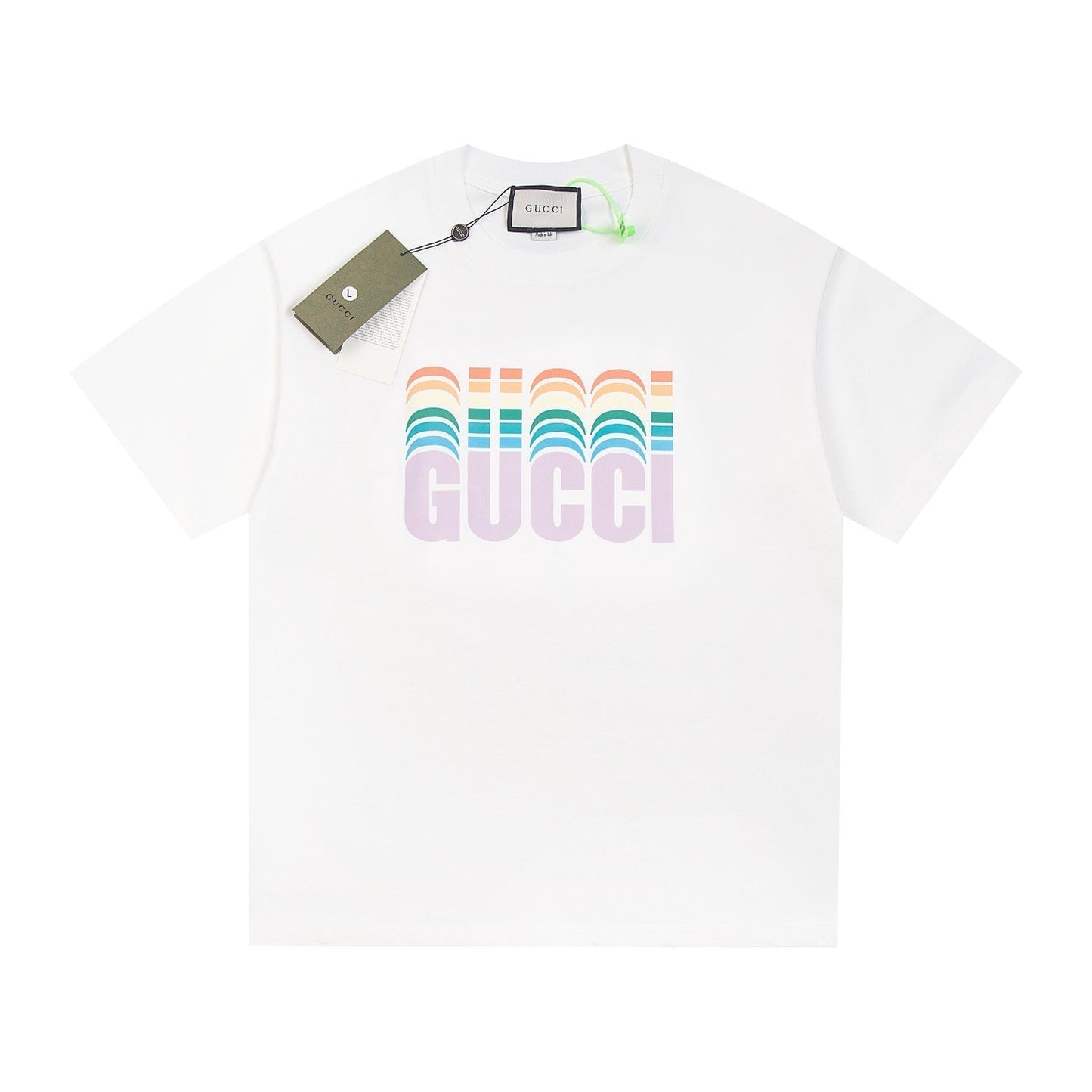 Camiseta con estampado arcoíris