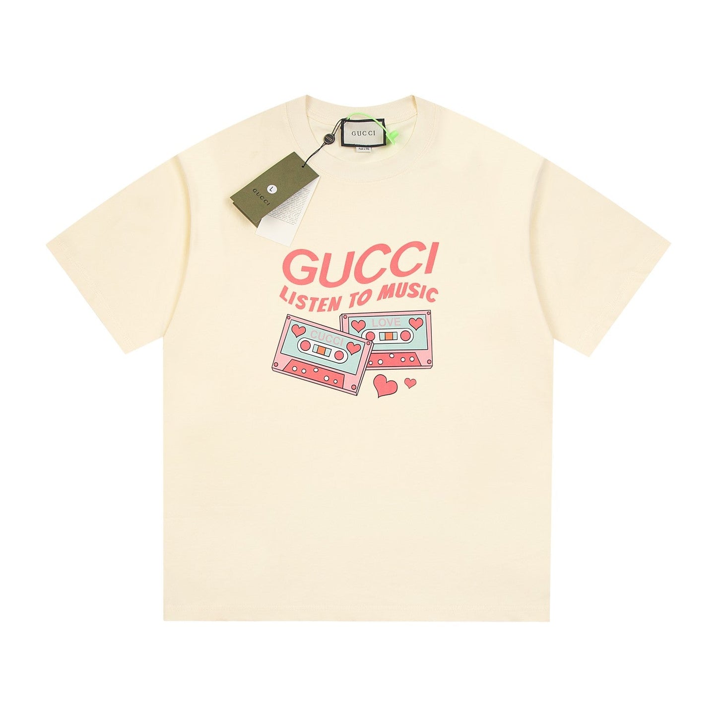 Camiseta con estampado de disco