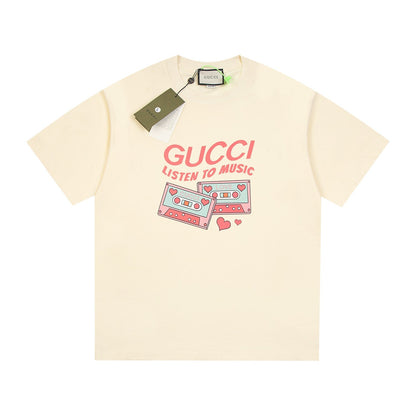 Camiseta con estampado de disco